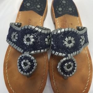 Jack Rogers  navy sandals  size 7